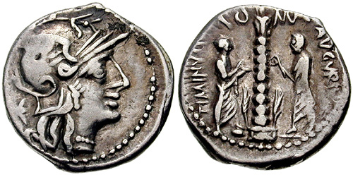 minucia roman coin denarius